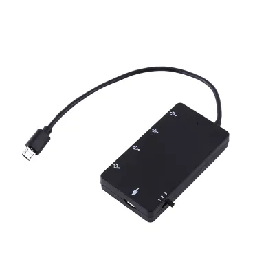 Obrázok produktu pre Micro USB OTG Charge HUB,4 portový OTG káblový adaptér,Micro USB Hub OTG adaptér,4 portový USB 2.0 dátový rozbočovač,USB2.0 OTG predlžovací adaptér