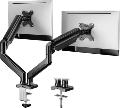 Produktbild von ErGear Monitor Halterung 2 Monitore 17-32 Zoll, Tragfähigkeit 2–10 kg, 2 Montageoptionen/VESA 75/100 Schwarz