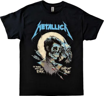 Image de Metallica - "Sad But True" T-shirt unie homme/femme RO5481 (L) (Noir)