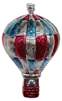 Produktbild von Clayre & Eef Weihnachtsanhänger Ballon Silberfarbig Kunststoff