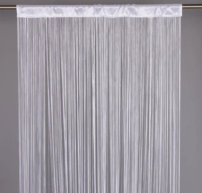 Produktbild von Fadenvorhang Türvorhang Fadengardine 100x250cm Waterfall weiß