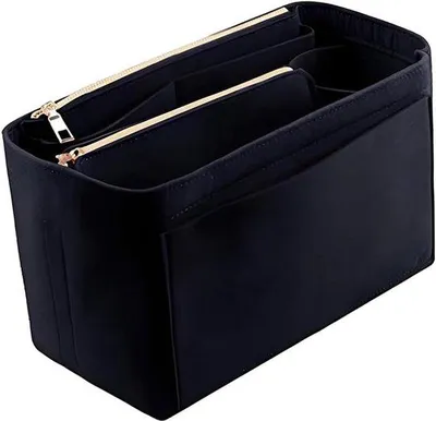 Produktbild von Famanu Handtaschen Organizer mit Innenfächern - Beige, Rot, Schwarz, Grün