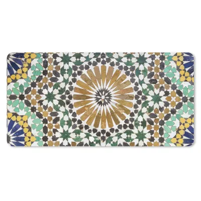 Produktbild von MuchoWow® Schreibtischunterlage Eine Nahaufnahme eines marokkanischen Mosaiks 80x40 cm - XXL Mauspad - Gaming Mauspad