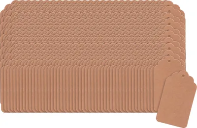 Produktbild von VBS XXL Geschenk-Anhänger "Kraftpapier", 500 Stück, 4 x 7 cm