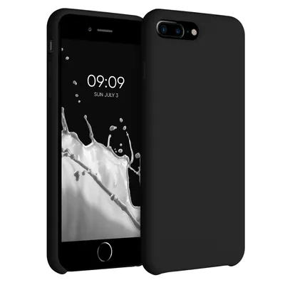 Produktbild von kwmobile Hülle kompatibel mit Apple iPhone 7 Plus / iPhone 8 Plus Hülle - Silikon Handy Case - Handyhülle weiche Oberfläche - kabelloses Laden -
