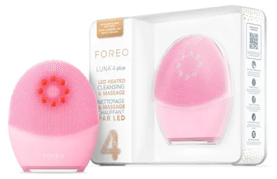 Produktbild von FOREO LUNA 4 plus 2-in-1 Gesichtsreinigungs- & Pflegegerät – Mit LED-Licht & Mikrostrom – Für empfindliche & normale Haut