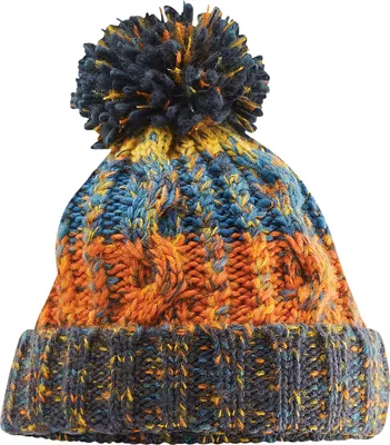 Produktbild von Beechfield Uni Corkscrew Strickmütze mit Bommel RW5192 (Einheitsgröße) (Retro-Blau)