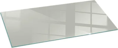 Produktbild von Funkenschutzplatte – Glasbodenplatte für Kaminofen – Kaminunterlage aus Glas – 125x50 cm – Feuerfeste Ofenbodenplatte – Hitzebeständige Schutzplatte für Kamin – Transparente Bodenschutz Glasplatte – Farbe Weiß