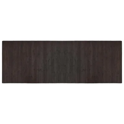 Zdjęcie produktu dla vidaXL Dywan prostokątny ciemnobrązowy 70x200 cm bambusowy