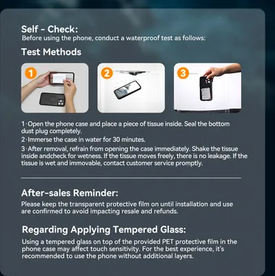 Produktbild von TELESIN Wasserdichte Telefonhuelle, Magnetische Tauchhuelle fuer Telefon, IP68 Wasserdichtes Unterwassergehaeuse, Schutzhuelle Ersatz fuer iPhone 16 Pro
