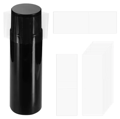 100 PVC-Schrumpfschlauch-Bänder 30x92 mm, transparent