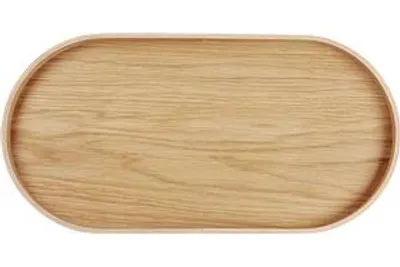 Produktbild von Tablett, oval, Eiche, 44x22,5cm