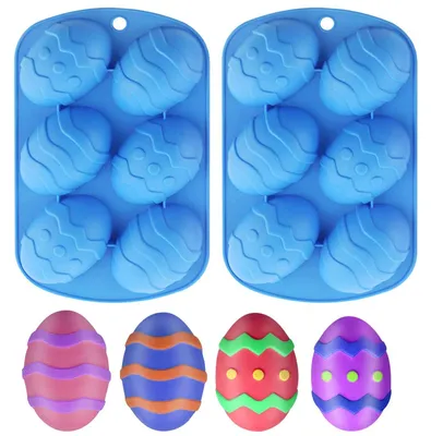 Produktbild von Oster Eier Formen - Set von 2 Silikonformen für Schokolade und Gebäck