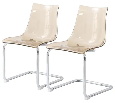 Produktbild von home24 Freischwinger - 2er-Set - Kunststoff / Eisen