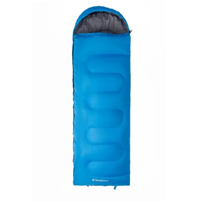Image de Sac de couchage KING CAMP Oasis bleu - fermeture éclair gauche