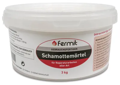 Produktbild von Fermit Schamottemörtel | 3,0 kg Eimer