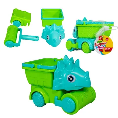 Produktbild von Summertime Dino Sand Set 4in1 2ass, Sandspielzeug-Set, 1,5 Jahr(e), Kunststoff, Blau, Grün