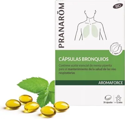 Zdjęcie produktu dla Pranarom Aromaforce Bio Oskrzela 30 kapsułek