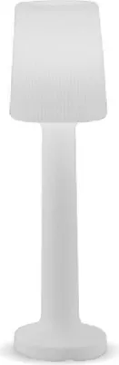 Produktbild von LED Stehleuchte außen kabellos Akku dimmbar IP65 mit Farbwechsel RGBW 165 cm Weiß Außenlampe Garten Terrasse