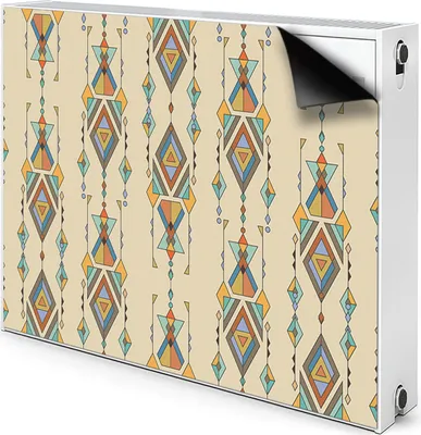 Produktbild von Magnet Radiator Magnet Mat Heizkörperverkleidung Heizkörper-Abdeckung Heizung 90x60 cm  - Stil, Aztec