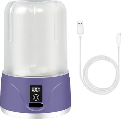 Produktbild von Mini-Waschmaschine, 1,1 l Fassungsvermögen, kabellos, wiederaufladbar, für Unterwäsche, Babykleidung, Socken, Slips, tragbares Wäschewaschgerät