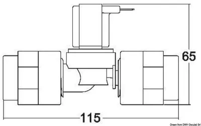 Produktbild von TECMA Kunststoffmagnetventil 12 V - Osculati 50.226.65