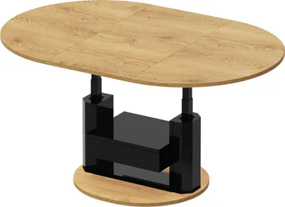 Produktbild von Couchtisch HPM-111 Hochglanz ausziehbar höhenverstellbar mit Schublade