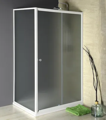 Produktbild von Aqualine AMADEO Rechteckige Duschkabine 1200x900mm L/R Variante, Brick Glas