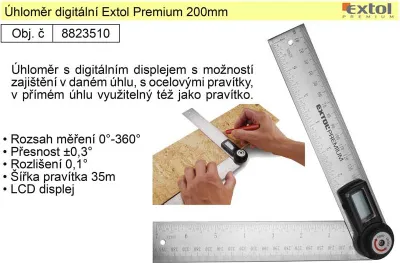 Produktbild von Digitaler Winkelmesser Extol Premium