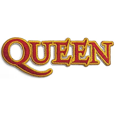 Immagine prodotto di Queen - Scollo - Toppa da stirare - Logo in cotone RO3346 (Taglia unica) (Rosso/Giallo)