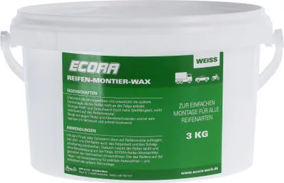 Immagine prodotto di Pasta di montaggio pneumatici Ecora, bianco - 3kg