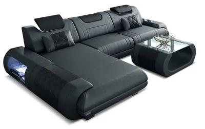 Produktbild von Ecksofa Rimini – Leder, Modern und Komfortabel