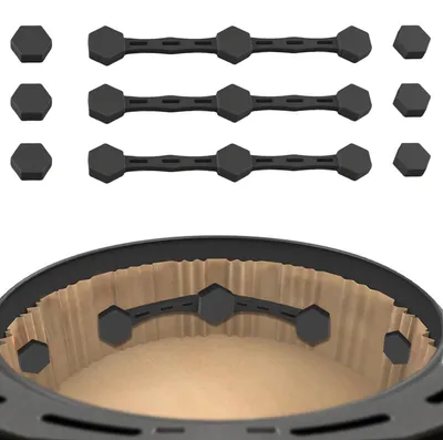 Silikon-Magnetclips für Heißluftfritteuse, 3 Stück