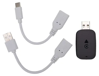 Obrázok produktu pre pre Carplay káblový na bezdrôtový adaptér U Disk Style 5,0 GHz Wi-Fi Plug and Play rýchla odozva stabilné pripojenie bezdrôtový dongle do auta čierny