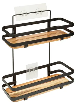 Produktbild von 5five Simply Smart Hängeregal Blackacia, Regal, Stahl / Akazie, Schwarz, 25.5 x 15.5 cm, 204905