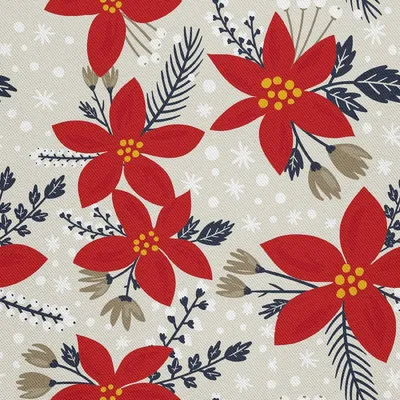 Obrázek produktu pro VENKOVNÍ DEKOSTOFFE OXFORD - Motiv poinsettie