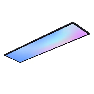 Produktbild von ZMH LED Panel Deckenleuchte Dimmbar Deckenpanel RGB Farbwechsel Lang Deckenlampe Flach Fernbedienung Groß 24W lampe für Büro Spielzimmer Wohnzimmer