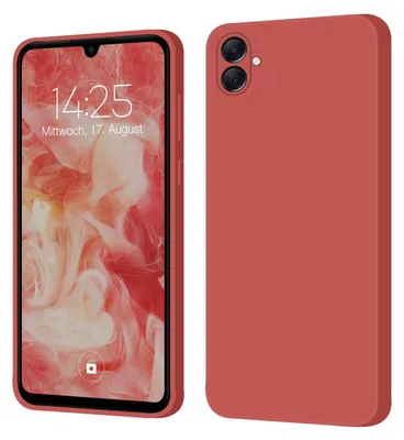 Produktbild von Hülle für Samsung Galaxy A05 Case Cover Bumper Smartphone Softgrip Schutzhülle Farbe: Rot