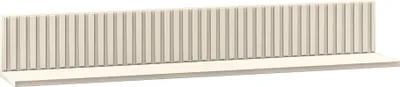 Produktbild von Selsey CALETTO - Wandregal mit dekorativen Lamellen, Beige, 120 cm