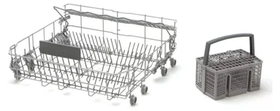 Produktbild von DREHFLEX® - ORIGINAL - Bosch / Siemens Geschirrkorb 20002904 (00680997) - original - unten - inkl. Korbrollen