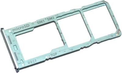 Produktbild von Simkartenhalter passend für Samsung Galaxy M23 5G (SM-M236B/DS), Dual-SIM + micro-SD, Serviceware, Hellblau