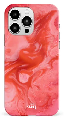 Produktbild von xoxo Wildhearts Marble Red Lips - iPhone 14 Plus Hülle