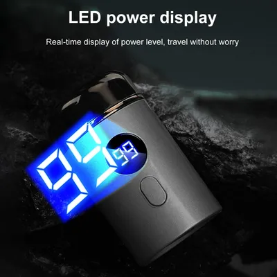 Zdjęcie produktu dla Minigolarka elektryczna, akumulatorowa, do mycia całego ciała, do podróży, do samochodu, przenośna, dla mężczyzn
