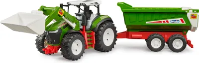 Produktbild von bruder ROADMAX Traktor mit Frontlader und Kippanhänger