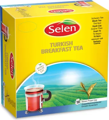 Obrázok produktu pre SELEN Turecký raňajkový čaj Čierny čaj 100 vrecúšok