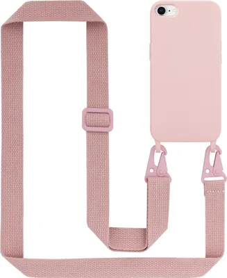Obrázek produktu pro Cadorabo Ochranné pouzdro pro Apple iPhone 7 / 7S / 8 / SE 2020 Case in Pink Řetězové pouzdro na mobilní telefon s nastavitelnou délkou kabelu