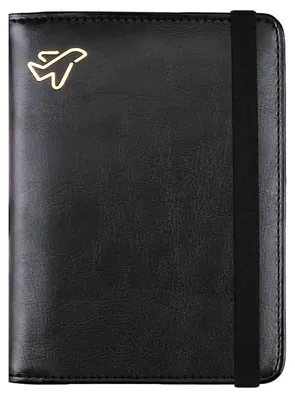 Imagen del producto de Portafolios para pasaportes Solidchoice, con protección RFID y banda elástica, color