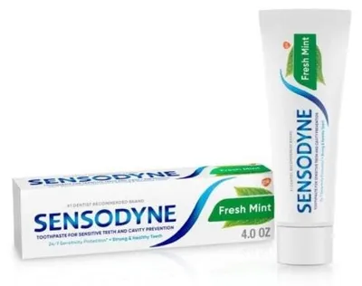 Image de SENSODYNE, dentifrice saveur menthe fraîche, 2 tubes de 75 ml