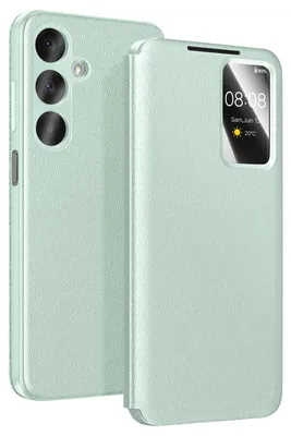 Zdjęcie produktu dla Avizar, etui Smart View z kieszenią na karty do Galaxy A37, zielone