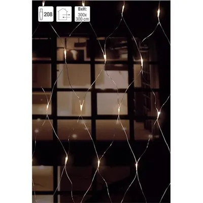 Produktbild von LED 208 Lichternetz, warmweiß mit Blinkfuntion